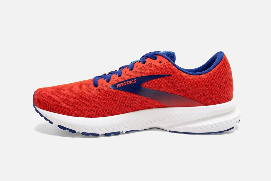 Brooks Launch 7 Road Running Shoes Mens - Orange/Blue - XFNHE-1865